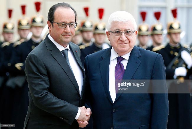 Hollande in Iraq for Meetings with Iraqi Leaders, French Forces 